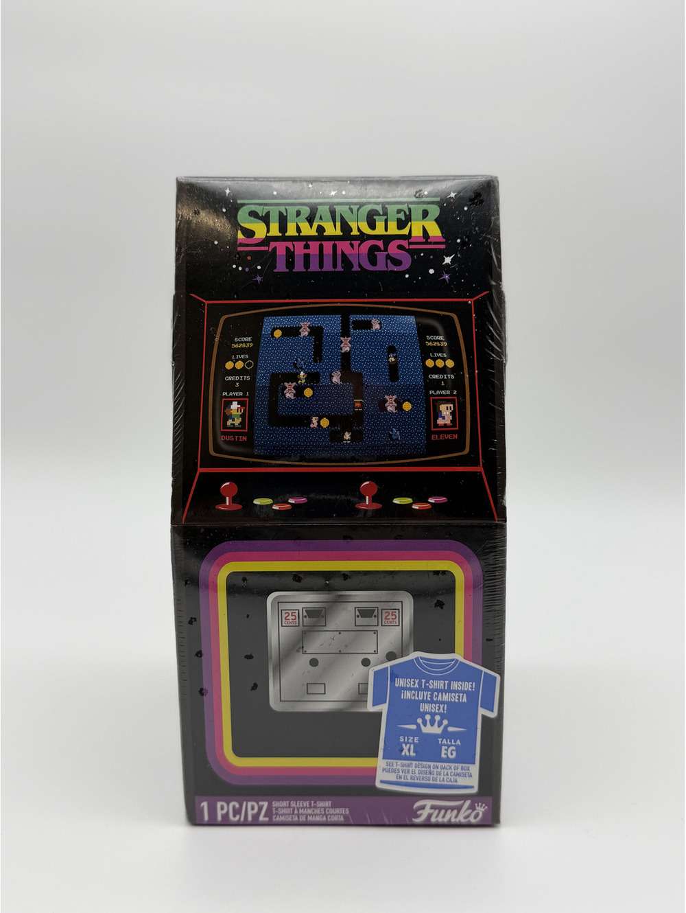 Funko POP! Tee Stranger Things Group Arcade Machine Limited Edition, XL